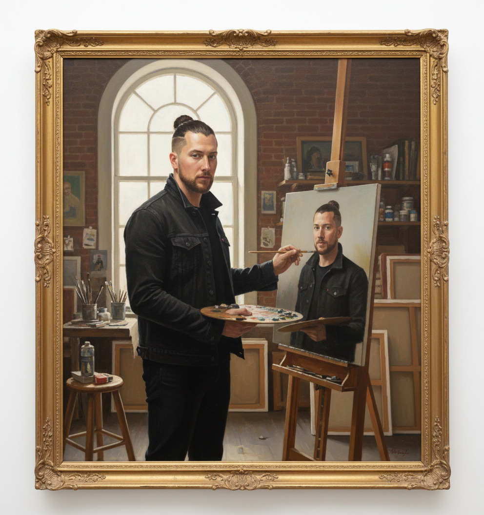 Renaissance artist scene