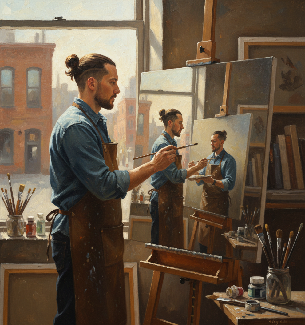 Modern artist scene