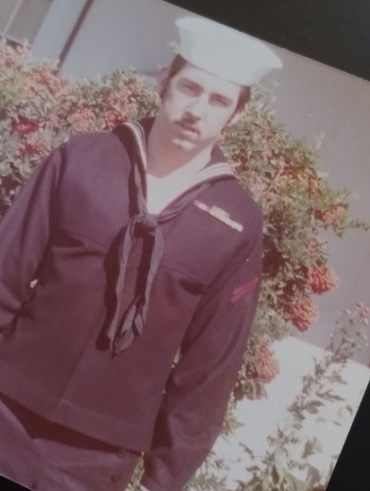 Color distorted military photo