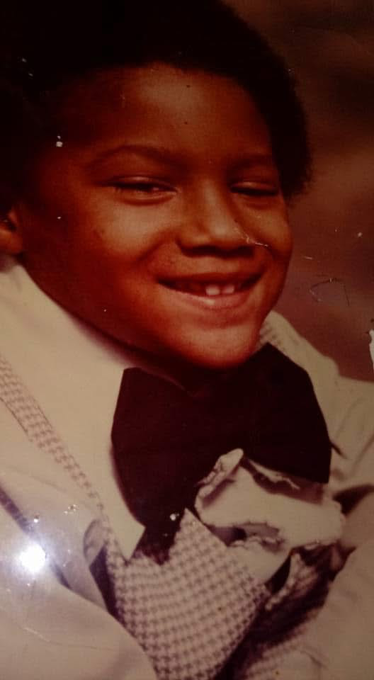 Faded child portrait