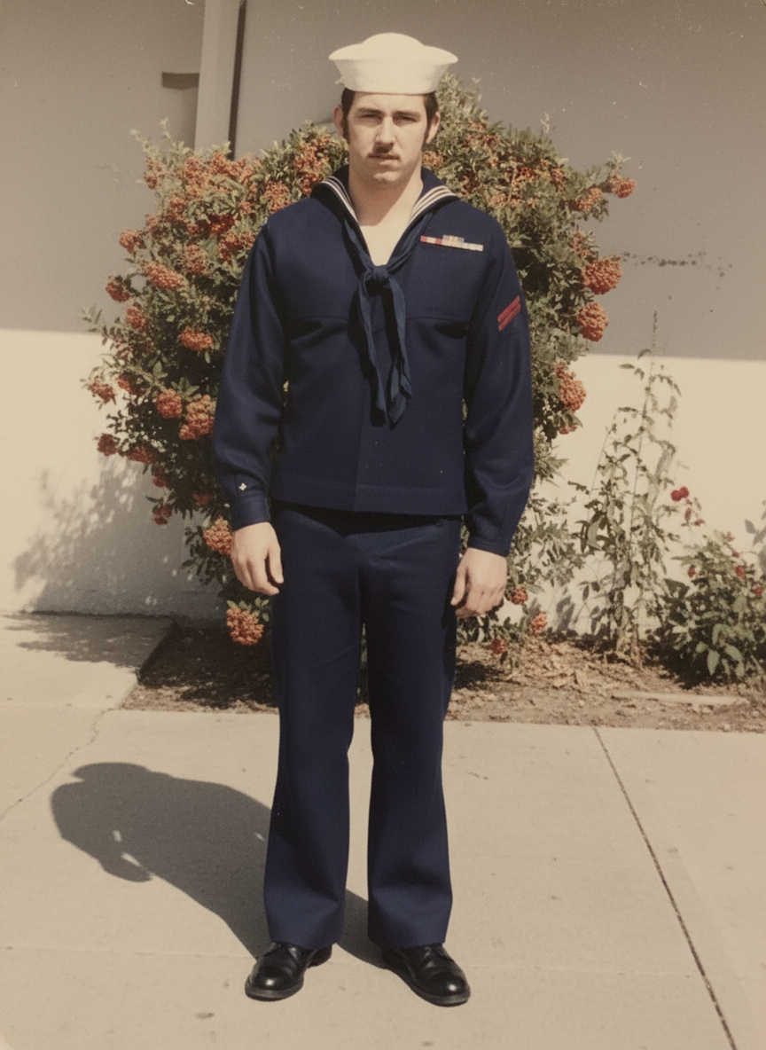 Full-body naval portrait